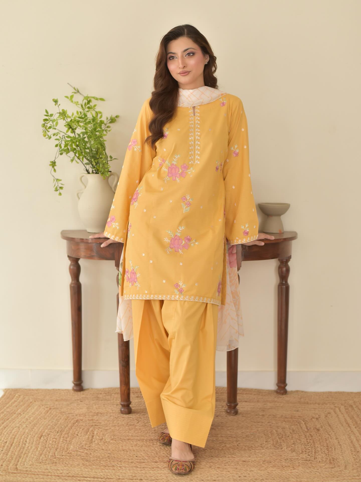 SUNFLOWER  EMBROIDERY 3PC