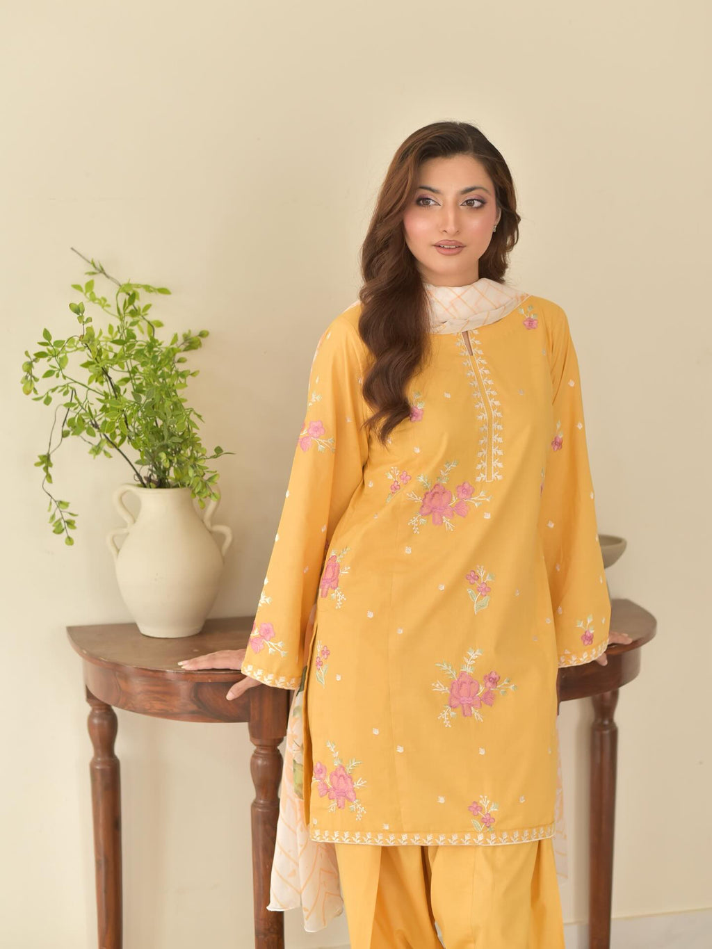 SUNFLOWER  EMBROIDERY 3PC
